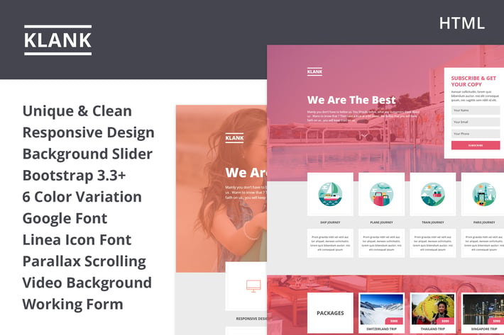 Klank | Multipurpose Landing Page With Bootstrap 