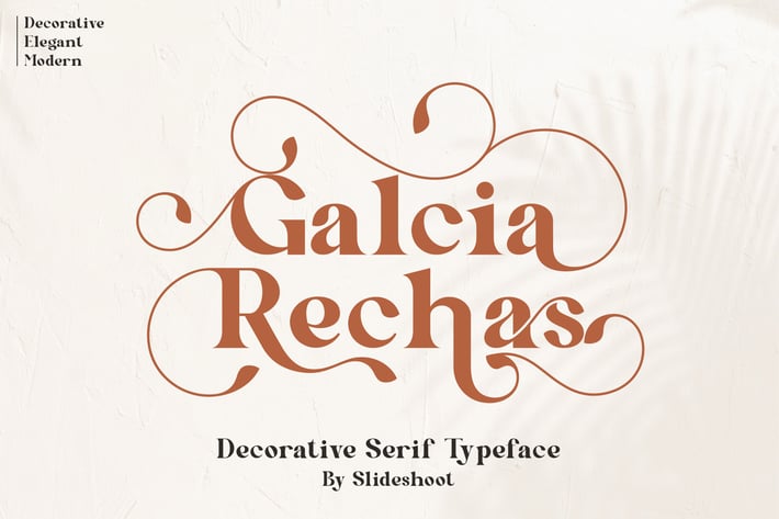 Galcia Rechas - Decorative Serif Font