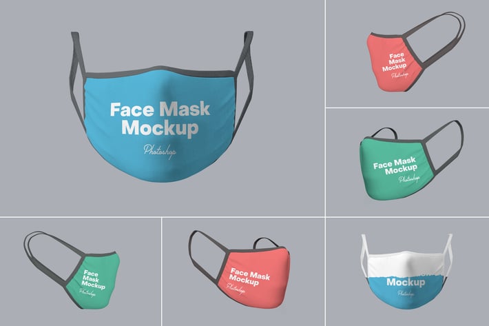 Face Mask Photoshop Mockups