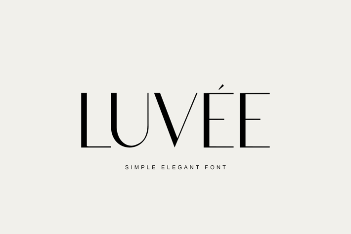 Luvee Simple Elegant Sans