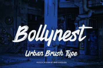 Bollynest - A Modern Urban Brush Font