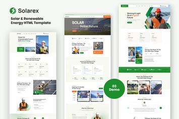 Solarex - Solar & Renewable Energy HTML Template