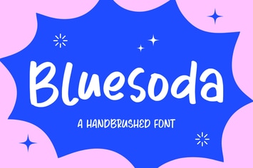 Bluesoda - Handbrushed Logo Font