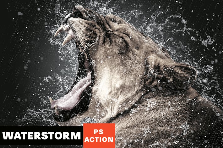 WaterStorm Photoshop Action