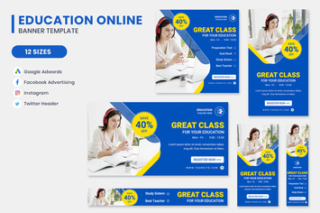 Business Course Google Adwords Banner Template