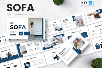 Sofa - Furniture Keynote Templates