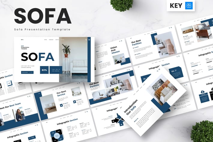 Sofa - Furniture Keynote Templates