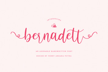 Bernadett | Handwritten Font