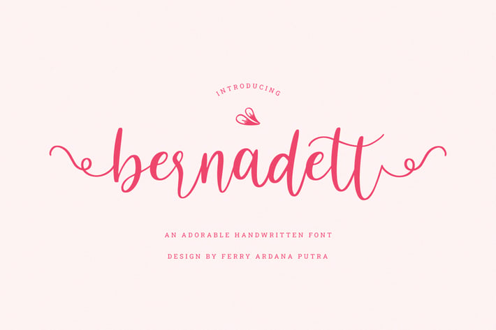 Bernadett | Handwritten Font