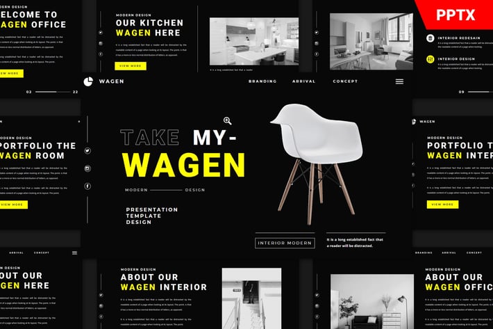 Wagen Powerpoint Template