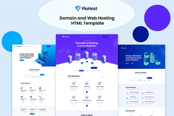 Piohost - Domain and Web Hosting HTML5 Template 