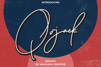 Qojack Signature Brush Font