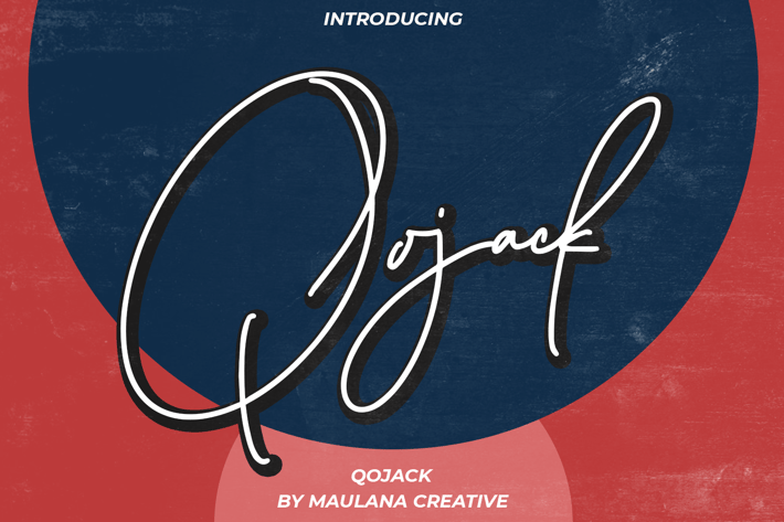Qojack Signature Brush Font
