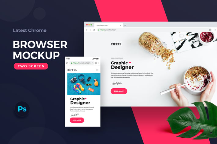 Browser Screen Mockups