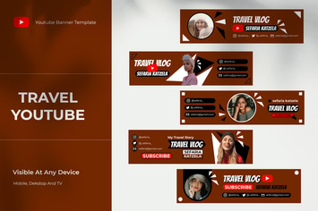 Youtube Channel Cover Template 