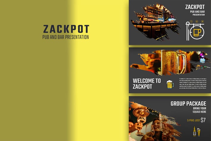 Zackpot– Pub & Bar PowerPoint Template