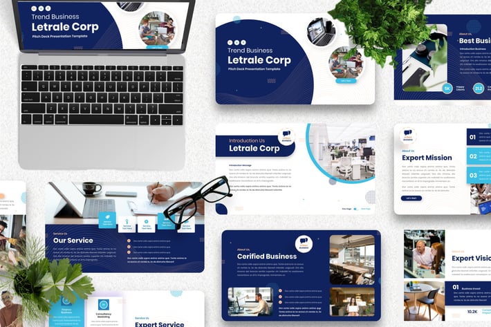 Letrale - Pitch Deck Powerpoint Template