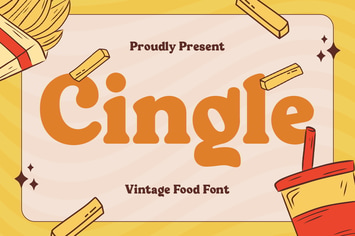 Cingle - Vintage Food Font