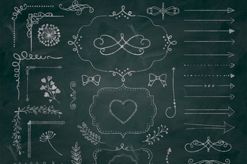50 PNG Chalk Drawing Elements