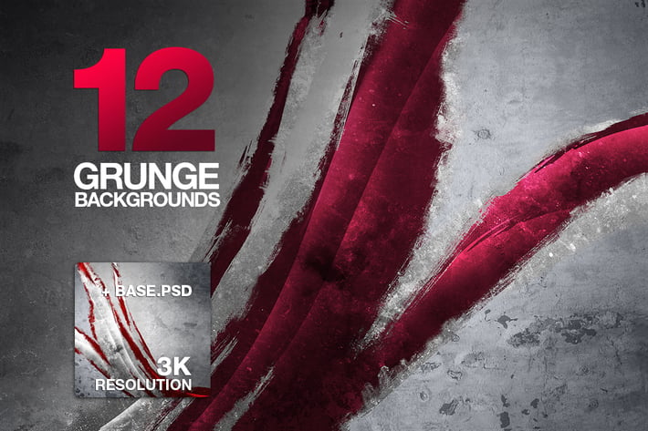 12 Painted Grunge Backgrounds