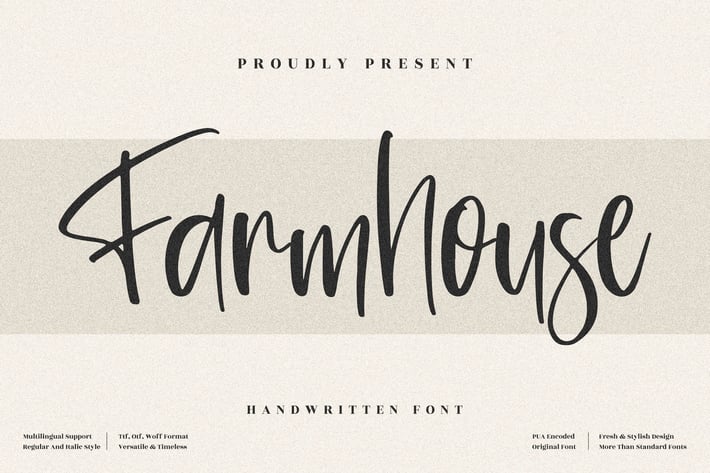 Farmhouse Handwritten Font