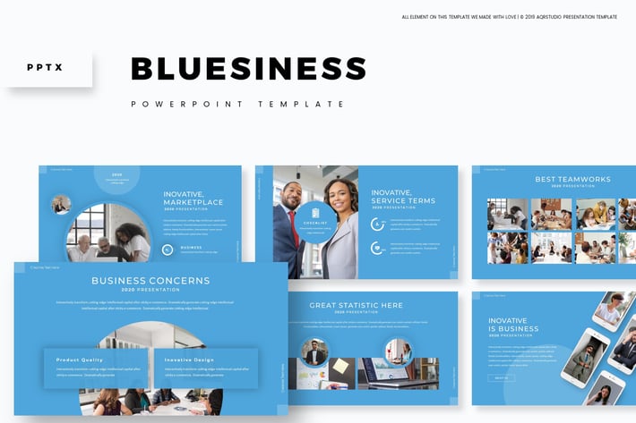Bluesiness - Powerpoint Template