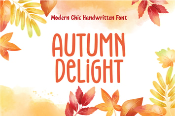 Autumn Delight - Modern Chic Handwritten Font