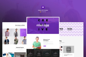 Hodor - Creative One Page PSD Template