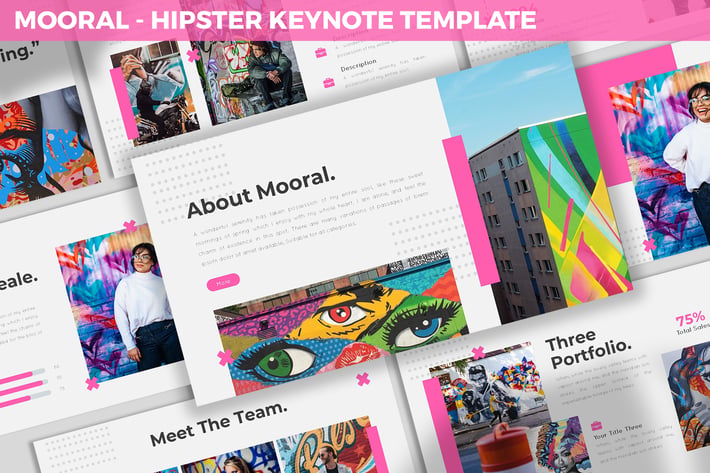 Mooral - Hipster Keynote Template
