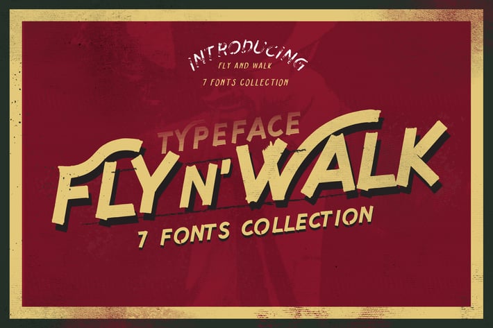 Fly and Walk Typeface