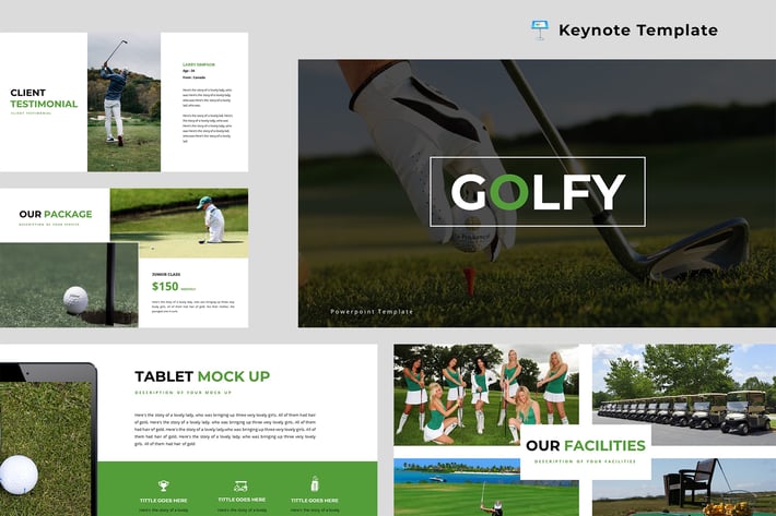 Golfy Keynote Presentation Template