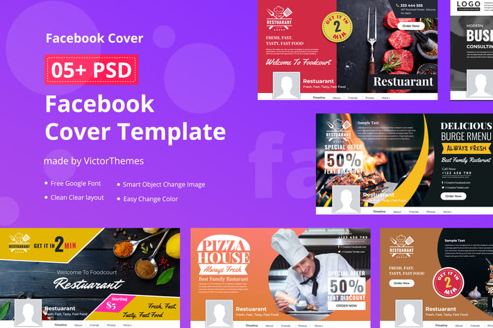 Facebook Restaurants Cover Template