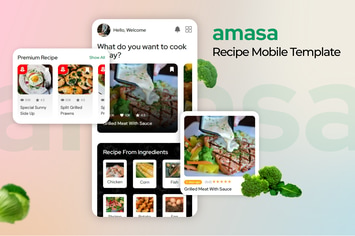  Amasa - Food Recipe Mobile Template