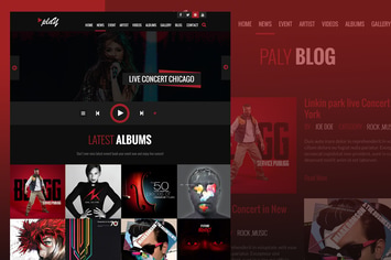 Play Music PSD Template