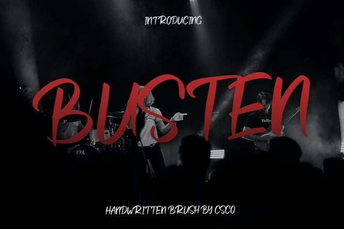 Busten - Handwritten Brush Font