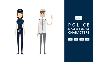 Police - Male & Female Characters Vol.14