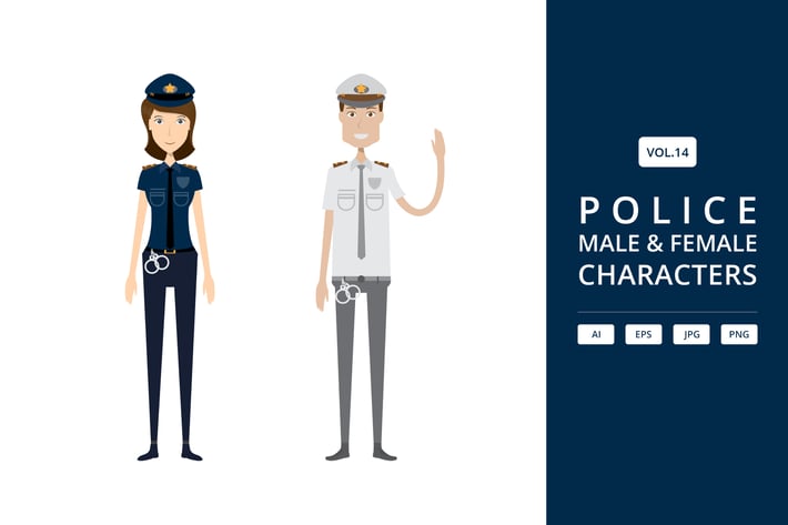 Police - Male & Female Characters Vol.14