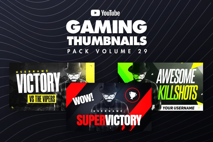 Gaming Youtube Thumbnails Pack 29