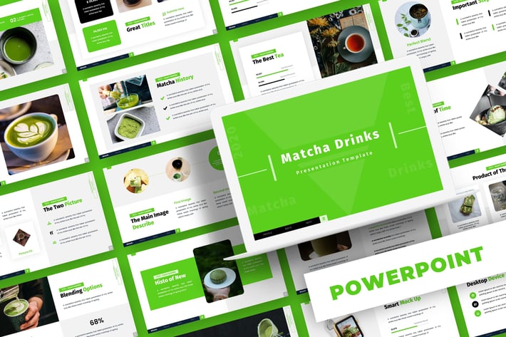 Matcha Drinks - Powerpoint Template