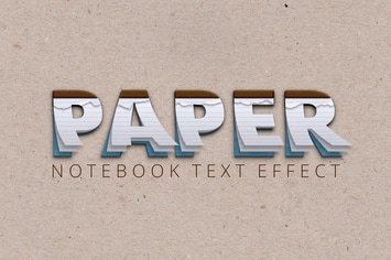 Notebook Text Effect