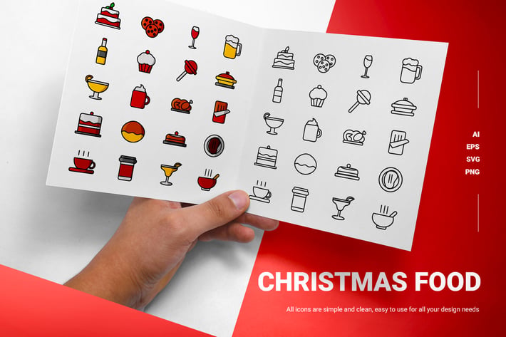 Christmas Food - Icons