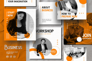Modern Shape Business - Instagram Template