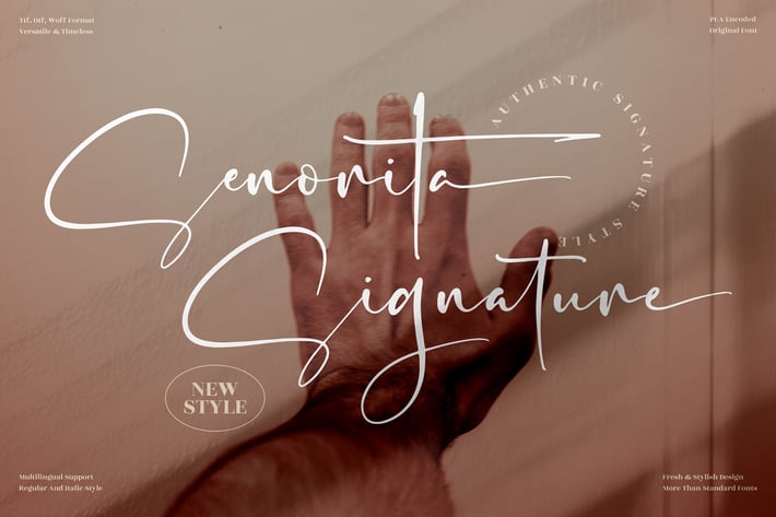 Senorita Signature Font