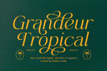 Grandeur Tropical – Retro Serif Font