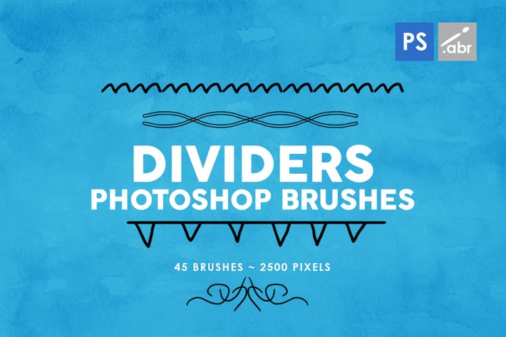 45 Dividers Photoshop Brushes Vol. 2