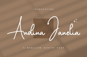 Andina Janelia - Signature Font