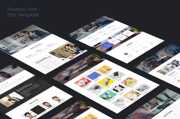 Finance Firms PSD Template