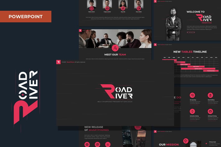 Road River - Multipurpose Powerpoint Template