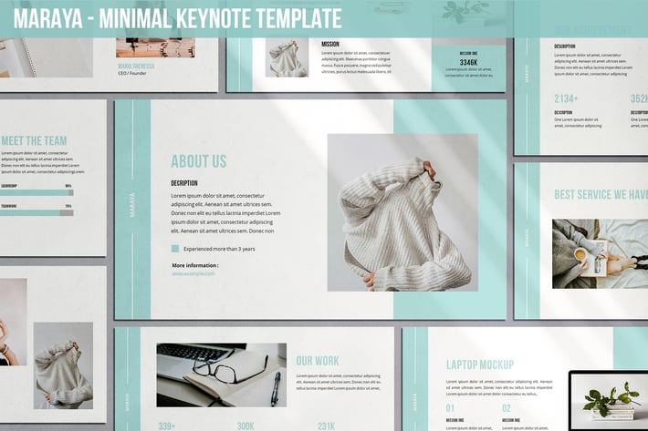 Maraya - Minimal Keynote Template