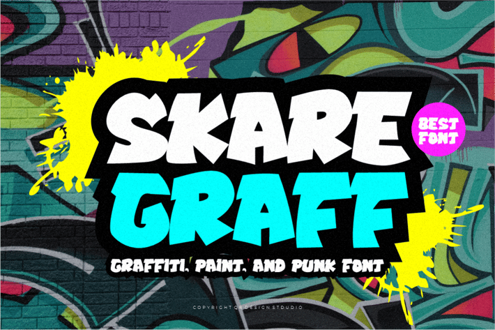 Skare Graff - Paint & Graffiti Font
